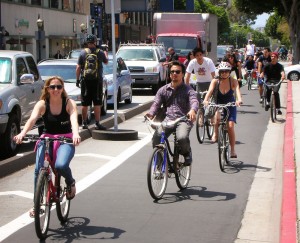 Cycle Tracks in Long Beach, CA. Photo: http://flyingpigeon-la.com
