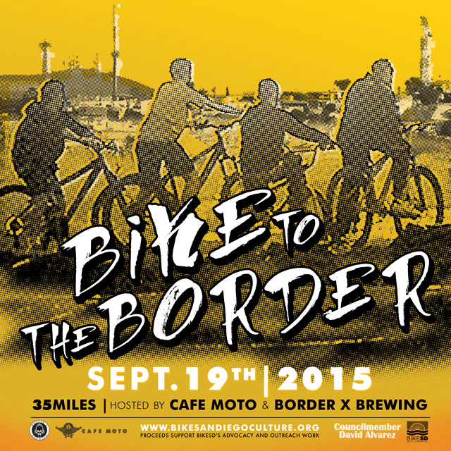 Bike to the Border! Artwork by Art Meier at A7D.