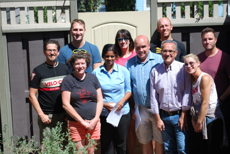 A subset of individuals who helped craft BikeSD's first strategic framework