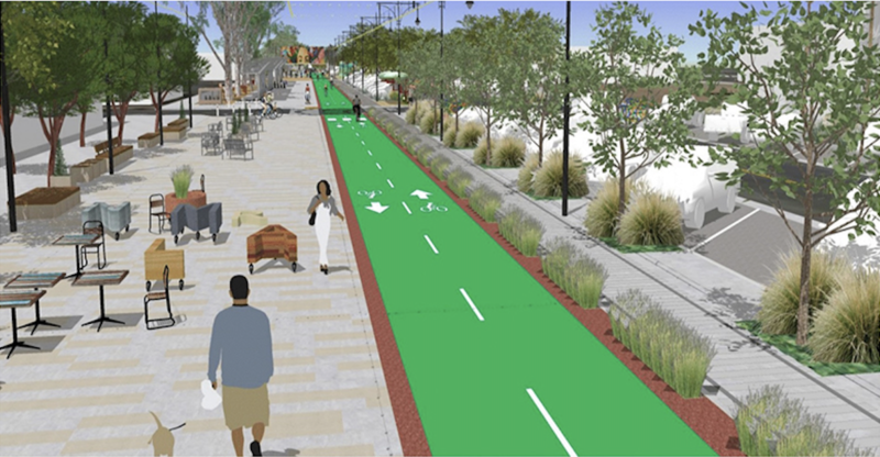 Concept Sketch of Normal Street Promenade