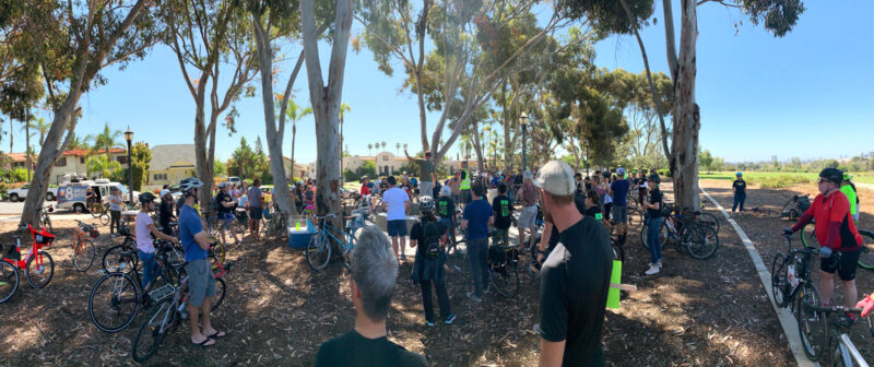 Bird Park gathering for the 30th St bikeway ride