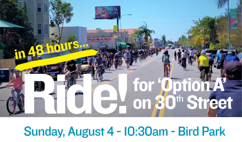 Ride for Option A on 30th Street